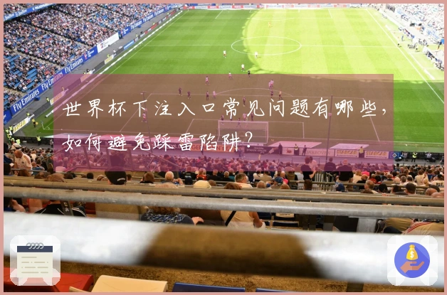 世界杯下注入口常见问题有哪些，如何避免踩雷陷阱？