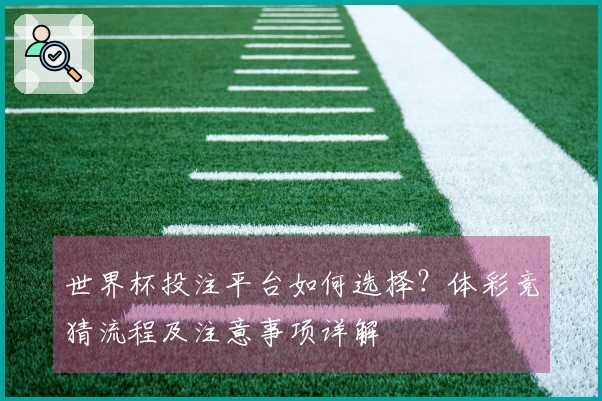 世界杯投注平台如何选择？体彩竞猜流程及注意事项详解