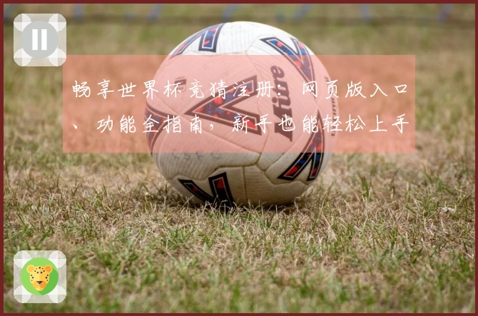 畅享世界杯竞猜注册：网页版入口、功能全指南，新手也能轻松上手